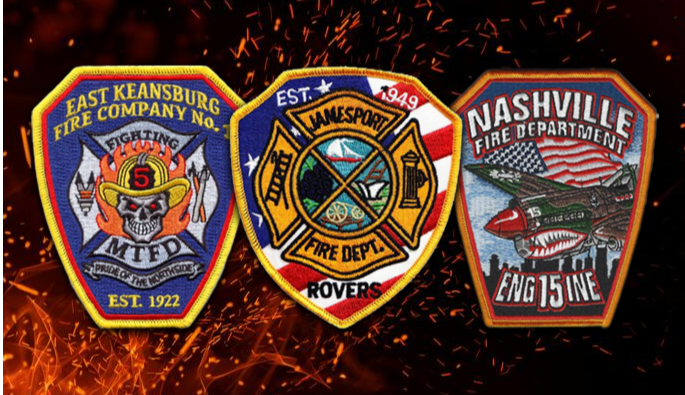 Custom Embroidered Patches for fire rescue ems and more