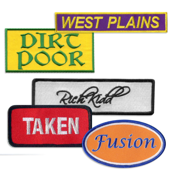 Custom Name Patches - Free Design & Shipping