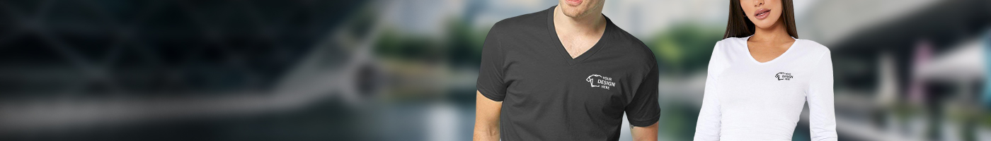 Custom V Neck T-shirts
