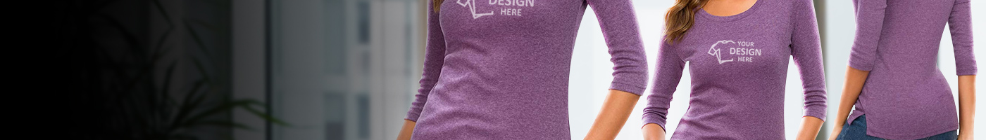 Custom 3/4 Sleeve T-shirts